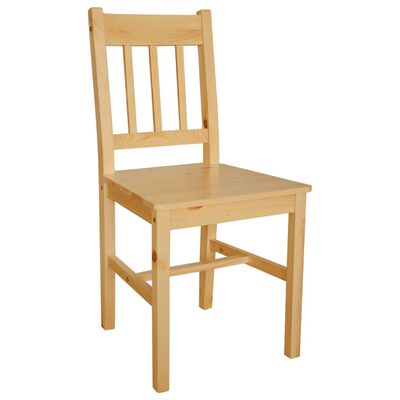 vidaXL Valgomojo kėdės, 6vnt., pušies mediena