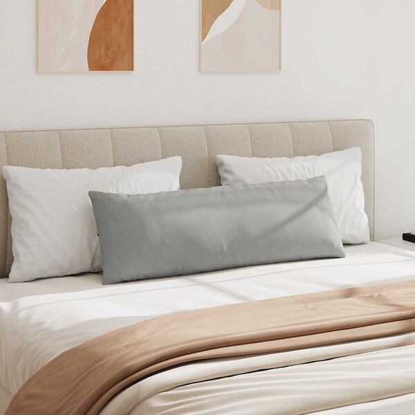 vidaXL Sofa Pagalvės 2 pcs Šviesiai pilka 120 x 40 cm audinys