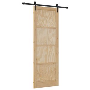 vidaXL Slankios durys ORKDAL 83 x 232 cm Pu&scaron;ies medienos masyvas