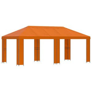 vidaXL Sodo Paviljonas 6 x 3 m Oranžinė Poliesteris ir plienas 190