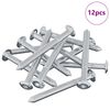 vidaXL Varžtas 12 vnt. Sidabro M6 x 60 mm Plienas