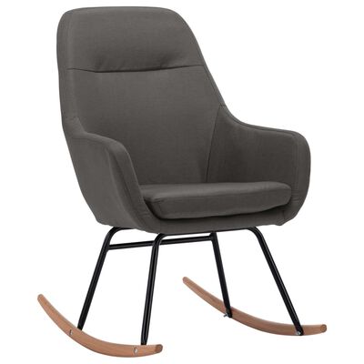 vidaXL Supama kėdė, tamsiai pilkos spalvos, audinys
