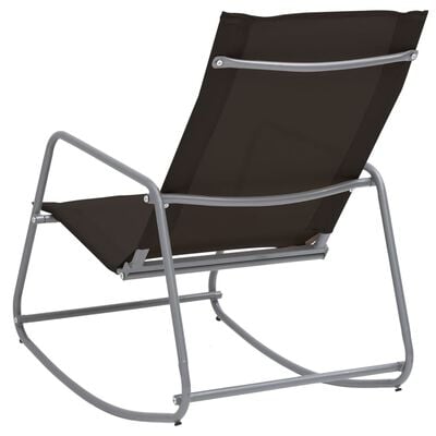 vidaXL Supama sodo kėdė, juodos spalvos, 95x54x85cm, tekstilenas