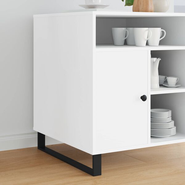 vidaXL Baldų kojelės 2 pcs Juoda 59,6 x 4 x 10 mm Geležis