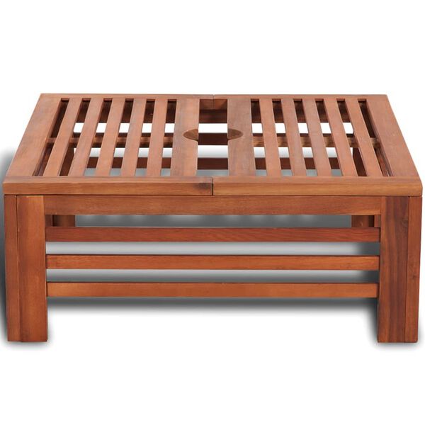 Medinis stovas skėčiui nuo saulės