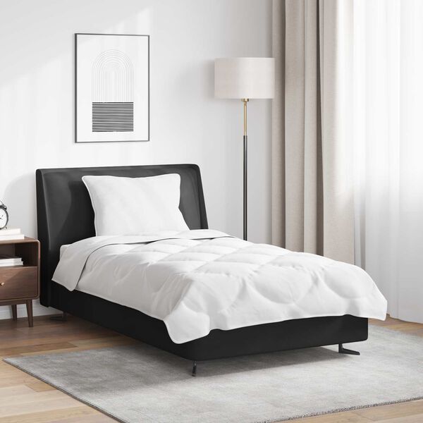 vidaXL Antklodžių rinkinys su pagalve 2 pcs Balta Mikropluoštas