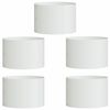 vidaXL Vazonų žiedas 5 pcs Balta 30 x 30 x 20 cm