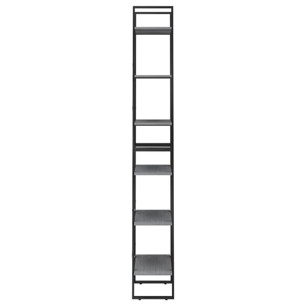 vidaXL Sandėliavimo lentyna, pilka, 60x30x210cm, pušies masyvas