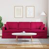 vidaXL Sofa Vyno raudona 228 x 78 x 80 cm Aksomas