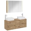 vidaXL Vonios baldų rinkinys 4 pcs Artisano ąžuolo
