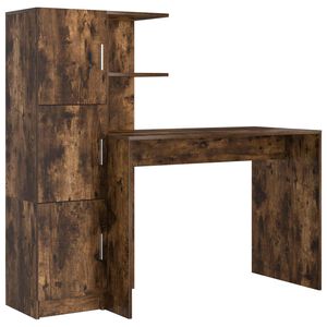 vidaXL Stalas Rūkyta ąžuolas 133.5 x 50 x 124 cm 2 vnt.