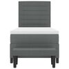 vidaXL Kiemas lova su čiužiniu Tamsiai pilka 80 x 200 cm audinys