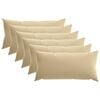 vidaXL Pagalvėlės užvalkalas 6 pcs HEERLEN Smėlio 40 x 80 cm