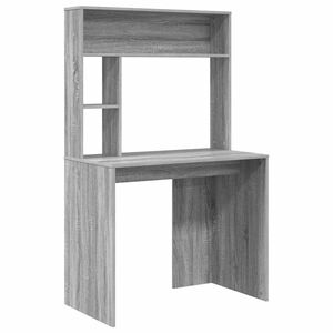 vidaXL Stalas Pilkas Sonoma 91 x 50 x 149 cm Apdirbta mediena