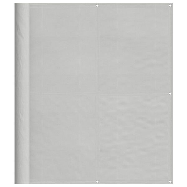 vidaXL Balkono pertvara, šviesiai pilka, 120x500cm, 100% poliesteris