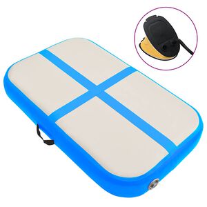 vidaXL Pripučiamas gimnastikos kilimėlis, mėlynas, 60x100x15cm, PVC