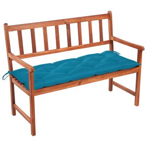 vidaXL Sodo suoliukas su pagalvėle, 120cm, akacijos medienos masyvas