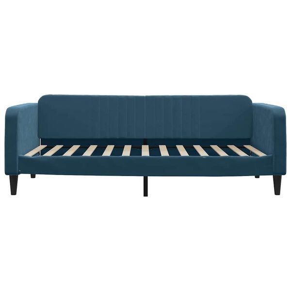 vidaXL Sofa, mėlynos spalvos, 100x200cm, aksomas