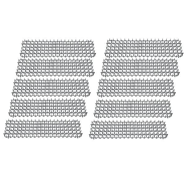 vidaXL Gyvūnus atbaidančios užtvaros, 10vnt., 49x14cm, PP