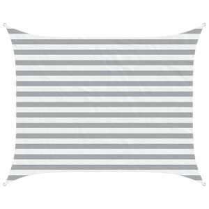 vidaXL Saulės burė &Scaron;viesiai pilka ir balta. 2 x 2,5 m