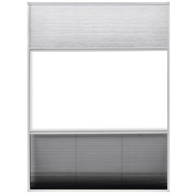 vidaXL Tinklelis nuo vabzdžių langams, plisuotas, aliuminis, 60x80cm