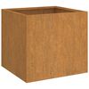 vidaXL Loveliai, 2vnt., 42x40x39cm, Corten plienas