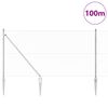 vidaXL Tvorelės stulpas Sidabro 100 x 1,2 m (36 mm tinklelis) Plienas