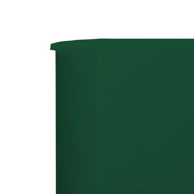 vidaXL Uždanga nuo vėjo, žalios sp., 400x120cm, audinys, 3 plokštės
