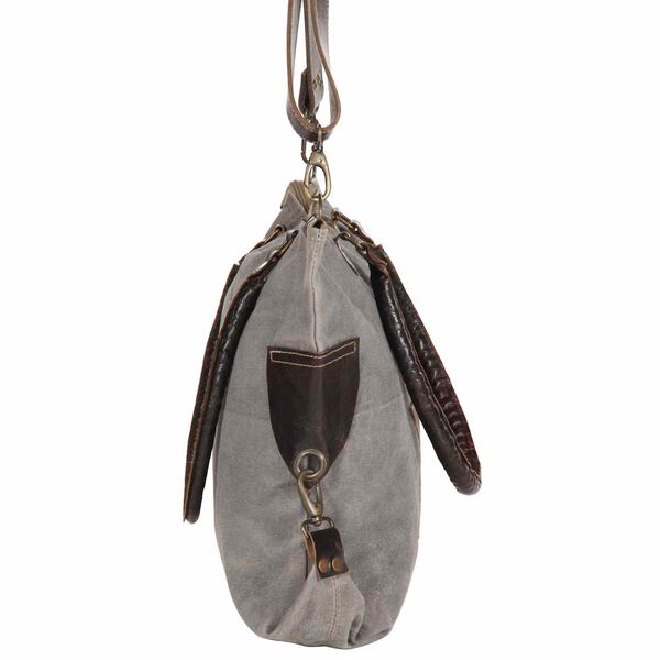 vidaXL Žvaigždžių rankinė Tamsiai pilka 63 x 41 cm Drobė