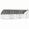 vidaXL &Scaron;unų narvas 3 vnt. Sidabro 6 x 2 x 2 m Galvanizuotas plienas