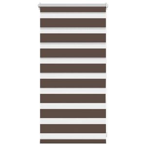 vidaXL Zebra žaliuzė, 40,9x100 cm, audinys, plotis 36,7 cm, kavos spalvos
