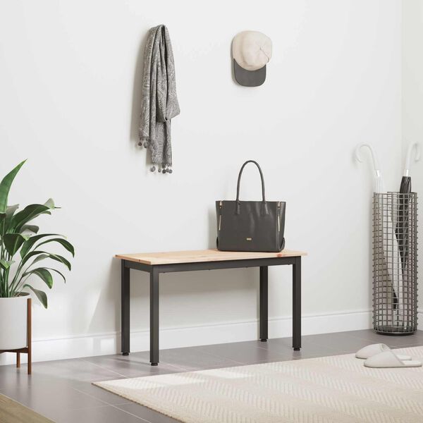 vidaXL suoliukas Natūrali 80 x 35 x 45 cm Kietos pu&scaron;ies mediena