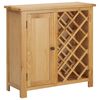 vidaXL Spintelė 11 vyno butelių, 80x32x80cm, ąžuolo medienos masyvas