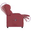 vidaXL Elektrinis atlo&scaron;iamas krėslas, raudonojo vyno, dirbtinė oda