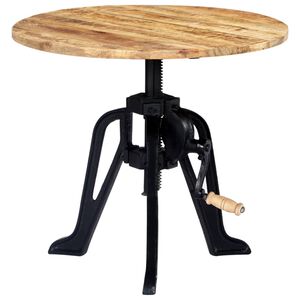 vidaXL &Scaron;oninis staliukas, 60x(46-63)cm, mango med. mas. ir ketus