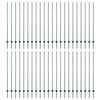 vidaXL Įmontuotas tvoros stulpas 44 vnt. Žalia 200 cm