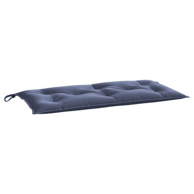 vidaXL Sodo suoliuko pagalvėlė, tamsiai mėlyna, 110x50x7cm, audinys
