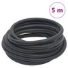 vidaXL Hibridinė oro žarna, juodos spalvos, 0,6", 5m, guma ir PVC
