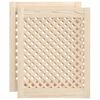 vidaXL Spintelės durelės, 2vnt., 49,5x61,5 cm, pu&scaron;is, grotelių dizaino