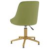 vidaXL Pasukamos valgomojo kėdės, 4vnt., &scaron;viesiai žalios, aksomas