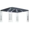 vidaXL Pavėsinė su lemputėmis LED, antracito, 400x300 cm
