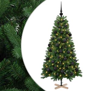 vidaXL Dirbtinė kalėdinė eglutė su rutuliuku 120 cm 150 LED