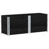vidaXL Padėklų apvadai, 3vnt., juodi, 150x50cm, pu&scaron;ies masyvas
