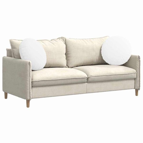 vidaXL Sėdynių pagalvėlės 2 pcs Balta &Oslash;50 x 19 cm audinys