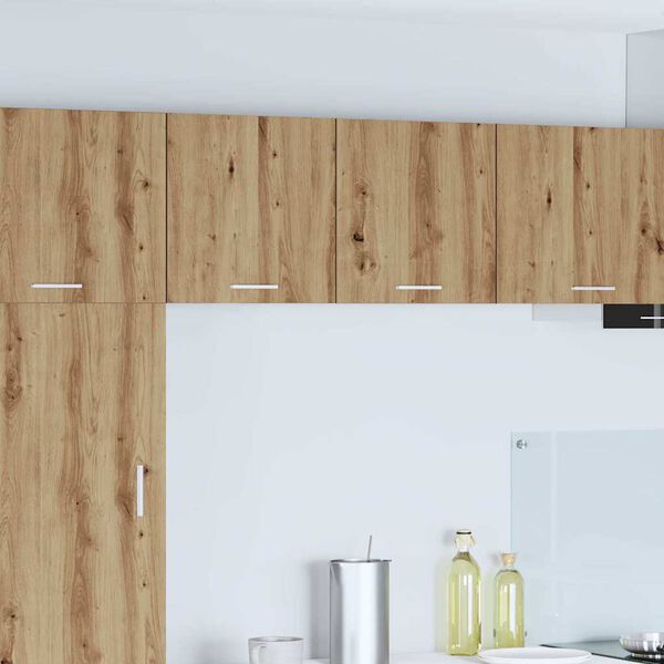 vidaXL Pakabinama spintelė su saugykla Amatininkų ąžuolas ir baltas