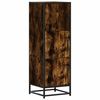 vidaXL Highboard rūkytas ąžuolas 35,5x35x106,5 cm Mediena ir metalas