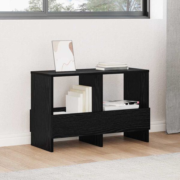 vidaXL Žurnalų stovas Juodas ąžuolas 68,5 x 30 x 45 cm