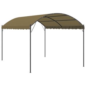 vidaXL Pavėsinė, taupe spalvos, 4x3x2,6m, 180g/m&sup2;