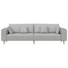vidaXL Sofa su pagalve Debesų pilka 250 x 77 x 76 cm audinys