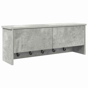 vidaXL Prikabinamas paltas su lentyna Betono pilka 80 x 20 x 30 cm